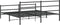 vidaXL - Bedframe - met - hoofd- - en - voeteneinde metaal - zwart - 193x203 - cm