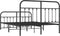 vidaXL - Bedframe - met - hoofd- - en - voeteneinde - metaal - zwart - 140x200 - cm