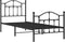 vidaXL - Bedframe - met - hoofd- - en - voeteneinde - metaal - zwart - 90x200 - cm