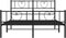 vidaXL - Bedframe - met - hoofd- - en - voeteneinde - metaal - zwart - 140x190 - cm