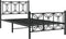 vidaXL - Bedframe - met - hoofd- - en - voeteneinde - metaal - zwart - 100x200 - cm