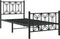 vidaXL - Bedframe - met - hoofd- - en - voeteneinde - metaal - zwart - 75x190 - cm