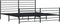 vidaXL - Bedframe - met - hoofd- - en - voeteneinde - metaal - zwart - 183x213 - cm