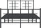 vidaXL - Bedframe - met - hoofd- - en - voeteneinde - metaal - zwart - 120x190 - cm