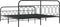 vidaXL - Bedframe - met - hoofd- - en - voeteneinde - metaal - zwart - 200x200 - cm