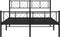 vidaXL - Bedframe - met - hoofd- - en - voeteneinde - metaal - zwart - 140x190 - cm
