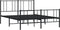 vidaXL - Bedframe - met - hoofd- - en - voeteneinde - metaal - zwart - 120x190 - cm
