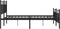 vidaXL - Bedframe - met - hoofd- - en - voeteneinde - metaal - zwart - 140x190 - cm