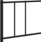 vidaXL - Bedframe - met - hoofd- - en - voeteneinde - metaal - zwart - 193x203 - cm