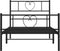 vidaXL - Bedframe - met - hoofd- - en - voeteneinde - metaal - zwart - 75x190 - cm