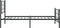 vidaXL - Bedframe - met - hoofd- - en - voeteneinde - metaal - zwart - 100x190 - cm