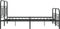 vidaXL - Bedframe - met - hoofd- - en - voeteneinde - metaal - zwart - 140x200 - cm