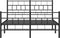 vidaXL - Bedframe - met - hoofd- - en - voeteneinde - metaal - zwart - 140x190 - cm