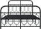 vidaXL - Bedframe - met - hoofd- - en - voeteneinde - metaal - zwart - 120x190 - cm
