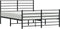 vidaXL - Bedframe - met - hoofd- - en - voeteneinde - metaal - zwart - 140x200 - cm