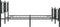vidaXL - Bedframe - met - hoofd- - en - voeteneinde - metaal - zwart - 183x213 - cm