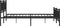 vidaXL - Bedframe - met - hoofd- - en - voeteneinde - metaal - zwart - 193x203 - cm
