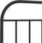vidaXL - Bedframe - met - hoofd- - en - voeteneinde - metaal - zwart - 90x190 - cm