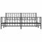 vidaXL - Bedframe - met - hoofd- - en - voeteneinde - metaal - zwart - 193x203 - cm