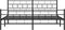 vidaXL - Bedframe - met - hoofd- - en - voeteneinde - metaal - zwart - 193x203 - cm