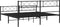 vidaXL - Bedframe - met - hoofd- - en - voeteneinde - metaal - zwart - 193x203 - cm