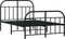 vidaXL - Bedframe - met - hoofd- - en - voeteneinde - metaal - zwart - 120x200 - cm