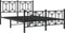 vidaXL - Bedframe - met - hoofd- - en - voeteneinde - metaal - zwart - 140x200 - cm