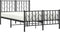 vidaXL - Bedframe - met - hoofd- - en - voeteneinde - metaal - zwart - 120x190 - cm