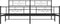 vidaXL - Bedframe - met - hoofd- - en - voeteneinde - metaal - zwart - 183x213 - cm