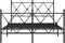 vidaXL - Bedframe - met - hoofd- - en - voeteneinde - metaal - zwart - 120x190 - cm