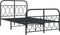 vidaXL - Bedframe - met - hoofd- - en - voeteneinde - metaal - zwart - 120x200 - cm