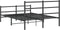 vidaXL - Bedframe - met - hoofd- - en - voeteneinde metaal - zwart - 135x190 - cm