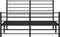 vidaXL - Bedframe - met - hoofd- - en - voeteneinde - metaal - zwart - 120x200 - cm