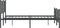 vidaXL - Bedframe - met - hoofd- - en - voeteneinde - metaal - zwart - 120x200 - cm
