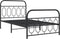 vidaXL - Bedframe - met - hoofd- - en - voeteneinde - metaal - zwart - 100x190 - cm