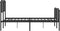 vidaXL - Bedframe - met - hoofd- - en - voeteneinde metaal - zwart - 140x190 - cm