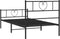 vidaXL - Bedframe - met - hoofd- - en - voeteneinde - metaal - zwart - 90x190 - cm