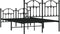 vidaXL - Bedframe - met - hoofd- - en - voeteneinde - metaal - zwart - 120x190 - cm