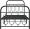 vidaXL - Bedframe - met - hoofd- - en - voeteneinde - metaal - zwart - 90x190 - cm