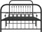 vidaXL - Bedframe - met - hoofd- - en - voeteneinde - metaal - zwart - 100x200 - cm