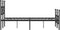 vidaXL - Bedframe - met - hoofd- - en - voeteneinde - metaal - zwart - 140x190 - cm