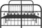 vidaXL - Bedframe - met - hoofd- - en - voeteneinde - metaal - zwart - 120x200 - cm