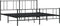 vidaXL - Bedframe - met - hoofd- - en - voeteneinde - metaal - zwart - 200x200 - cm