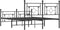 vidaXL - Bedframe - met - hoofd- - en - voeteneinde - metaal - zwart - 140x200 - cm