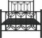 vidaXL - Bedframe - met - hoofd- - en - voeteneinde - metaal - zwart - 90x190 - cm