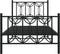 vidaXL - Bedframe - met - hoofd- - en - voeteneinde - metaal - zwart - 75x190 - cm
