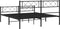 vidaXL - Bedframe - met - hoofd- - en - voeteneinde - metaal - zwart - 140x190 - cm