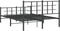 vidaXL - Bedframe - met - hoofd- - en - voeteneinde - metaal - zwart - 140x200 - cm