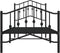 vidaXL - Bedframe - met - hoofd- - en - voeteneinde metaal - zwart - 90x200 - cm