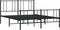 vidaXL - Bedframe - met - hoofd- - en - voeteneinde - metaal - zwart - 150x200 - cm